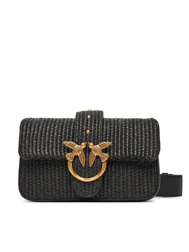 PINKO Handtasche PINKO Love One Mini Slouchy Fl PE 25 PLTT 104340 A2CF Schwarz