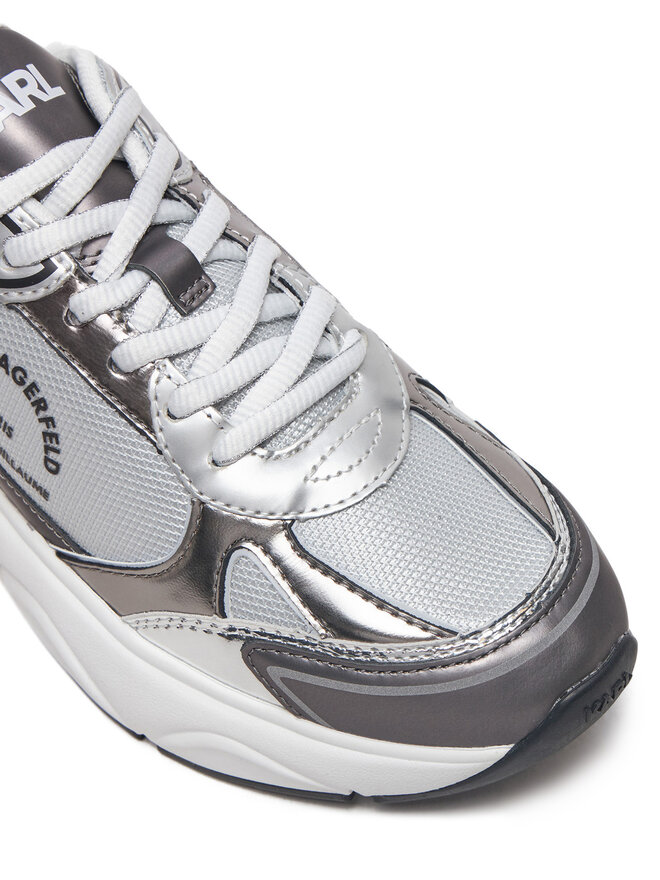 KARL LAGERFELD Sneakersy KARL LAGERFELD Komet KL65638M Srebrny