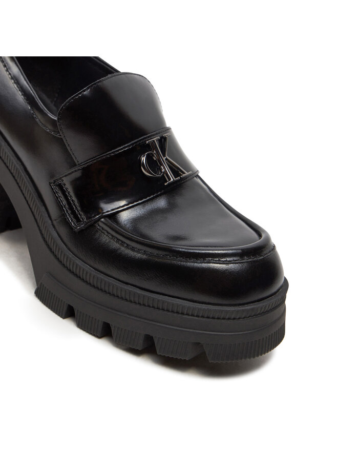 Calvin Klein Jeans Półbuty Calvin Klein Jeans Chunky Heeled Loafer Mg Mtr YW0YW01494 Czarny