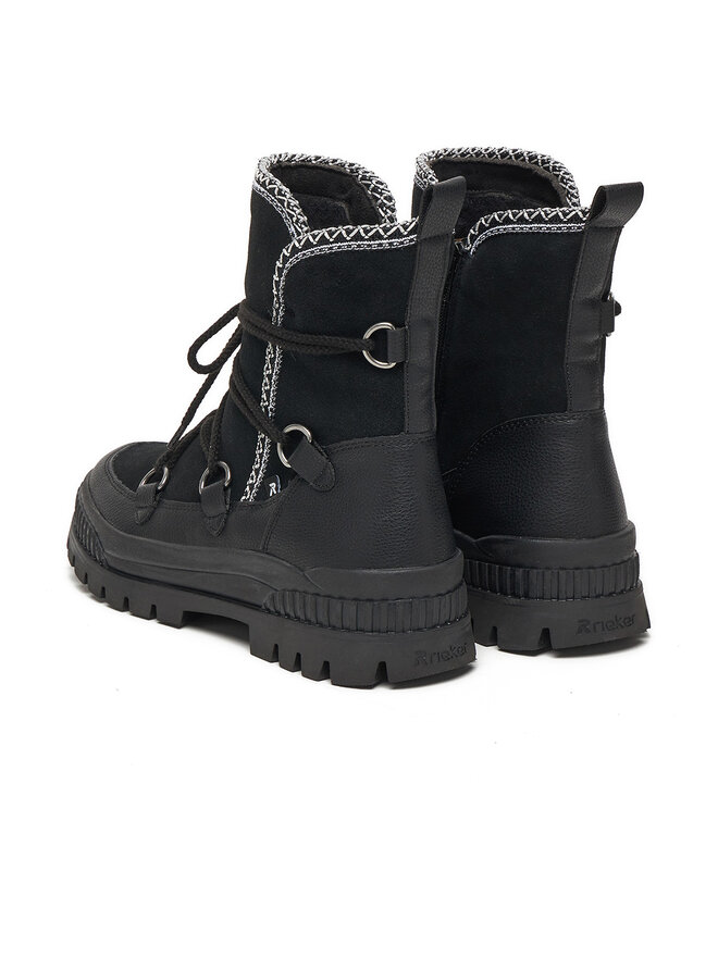 Rieker Schnürschuhe Rieker CEO-W2175-00 Schwarz
