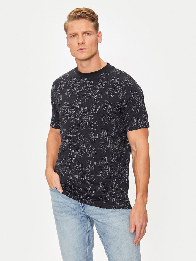 KARL LAGERFELD KARL LAGERFELD Camiseta 755039 544224 Negro Regular Fit