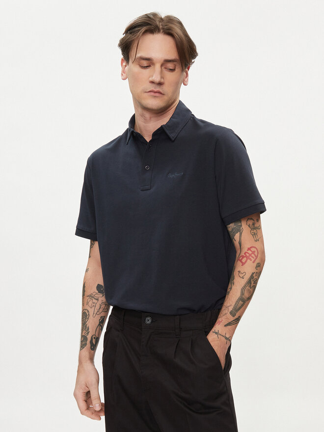 Pepe Jeans Pepe Jeans Pólóing Harper PM542157 Sötétkék Regular Fit
