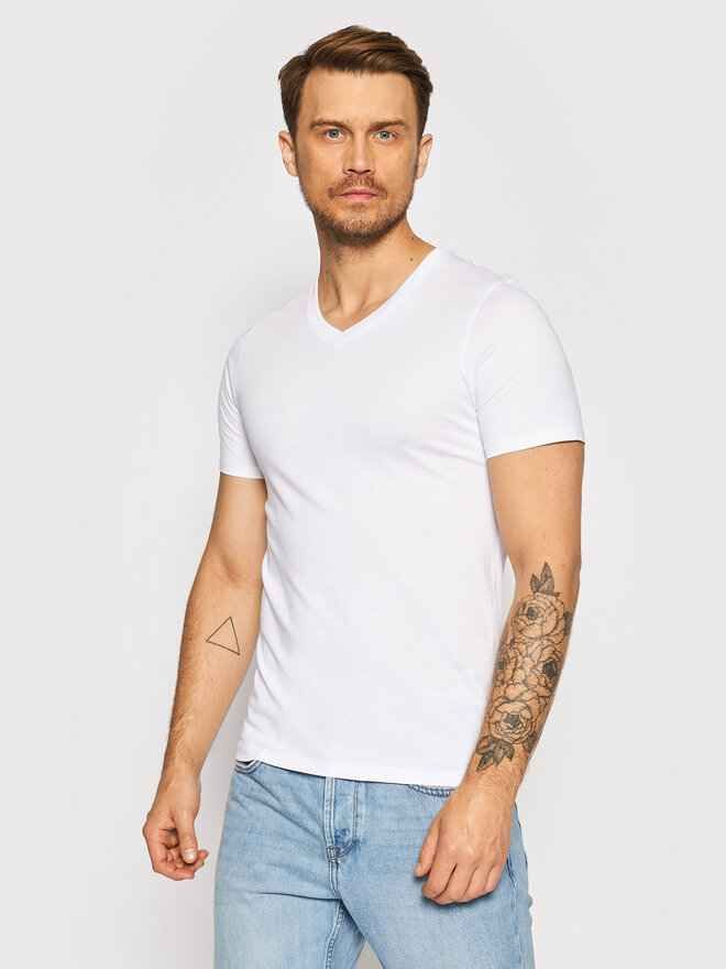 Jack&Jones Jack&Jones 2er-Set T-Shirts Basic 12133914 Weiß Regular Fit