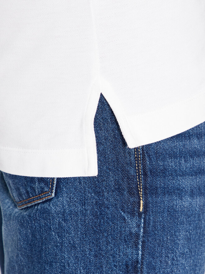 Tommy Jeans Tommy Jeans Poloshirt Placket DM0DM15370 Weiß Slim Fit