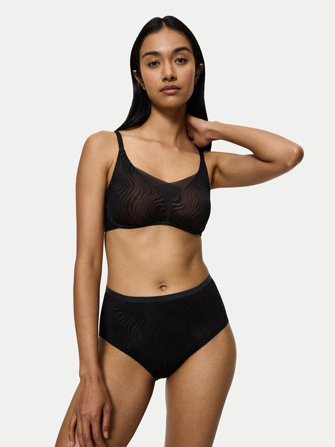 Triumph Triumph Klasikinės kelnaitės aukštu juosmeniu Shape Smart Ellipse 10222289 Juoda