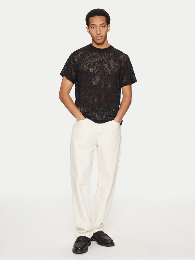 Versace Jeans Couture Versace Jeans Couture Футболка 78GAH6R0 Чорний Regular Fit
