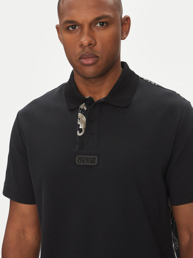 Versace Jeans Couture Versace Jeans Couture Poloshirt 78GAG627 Schwarz Regular Fit