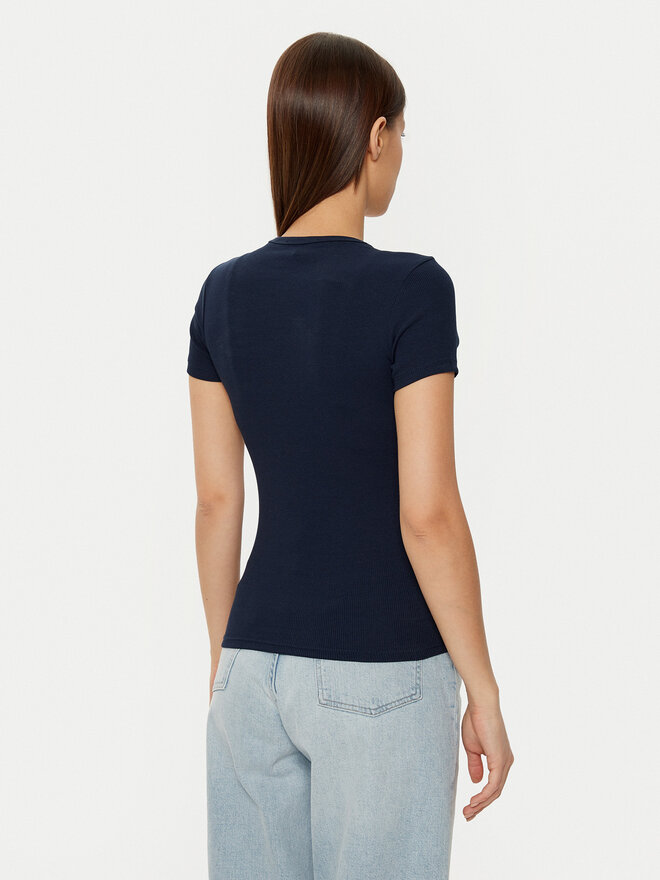 Tommy Jeans Tommy Jeans Marškinėliai DW0DW20463 Tamsiai mėlyna Slim Fit