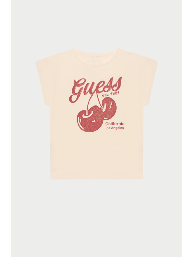 Guess Guess Marškinėliai J5GI00 K6YW4 Rožinė Regular Fit