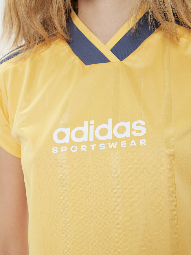 adidas adidas Marškinėliai Tiro Summer IS0726 Geltona Slim Fit