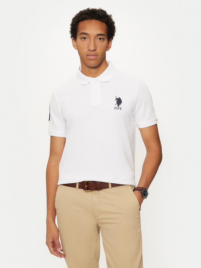 U.S. Polo Assn. U.S. Polo Assn. Polo marškinėliai MUP3313 Balta Regular Fit