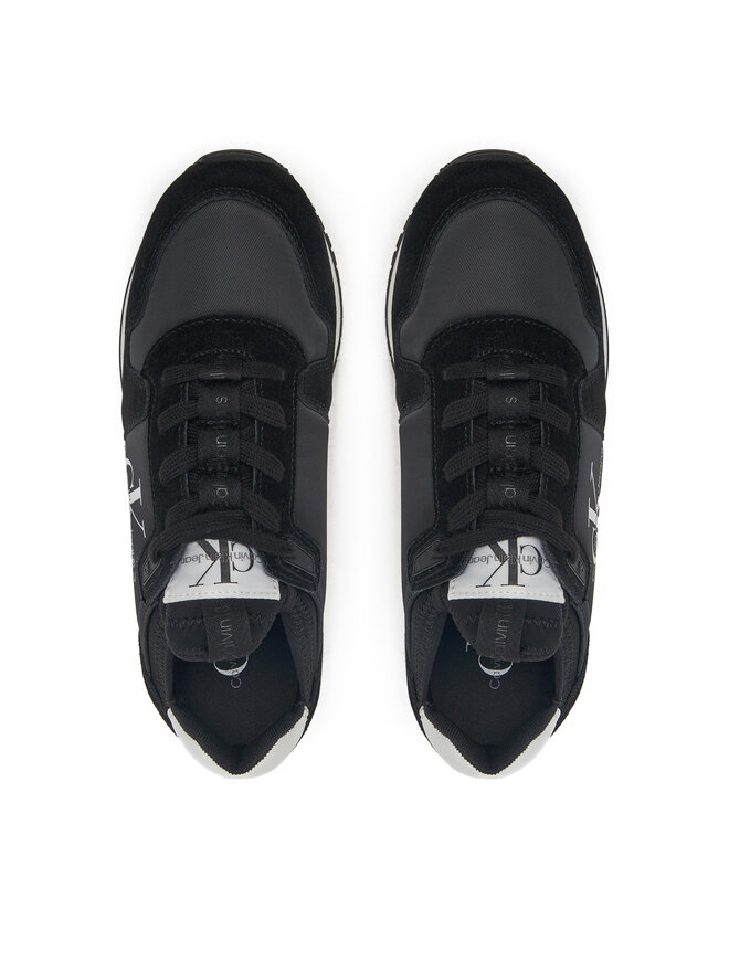 Calvin Klein Jeans Tenisice Calvin Klein Jeans Runner Sock Laceup Ny-Lth W YW0YW00840 Crna