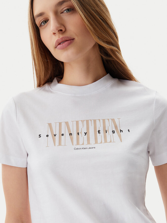 Calvin Klein Jeans Calvin Klein Jeans Футболка 19 Graphic J20J225259 Білий Regular Fit