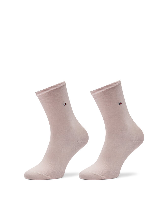 Tommy Hilfiger 2er-Set hohe Damensocken Tommy Hilfiger 371221107 Rosa