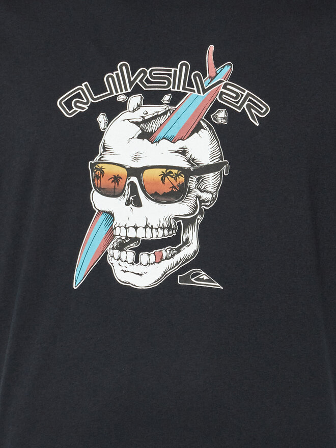 Quiksilver Quiksilver T-Shirt One Last Surf EQYZT07674 Μαύρο Regular Fit