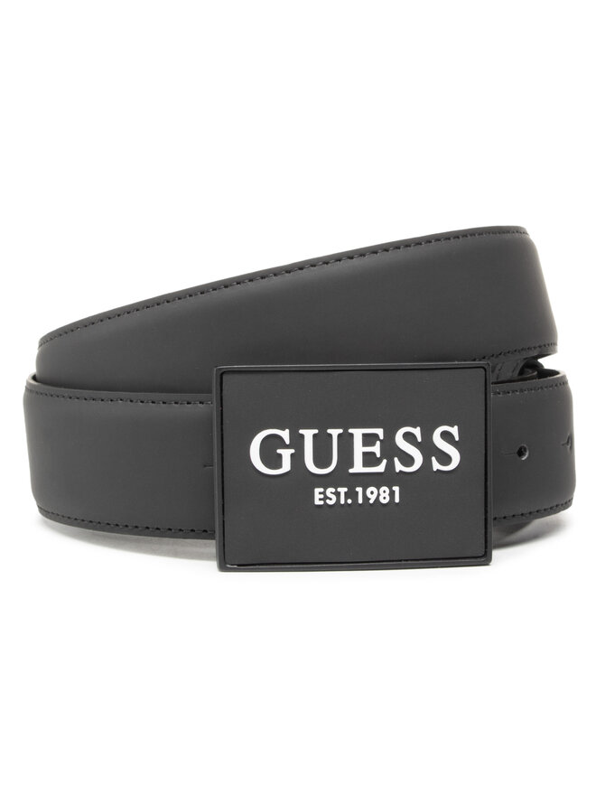 Guess Pánsky opasok Guess Jacron Belt M1RZ48 WDSZ0 Čierna