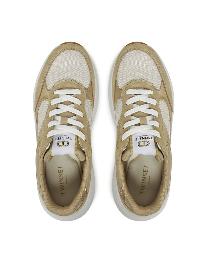 TWINSET Sneakersy TWINSET 251TCP02E Złoty