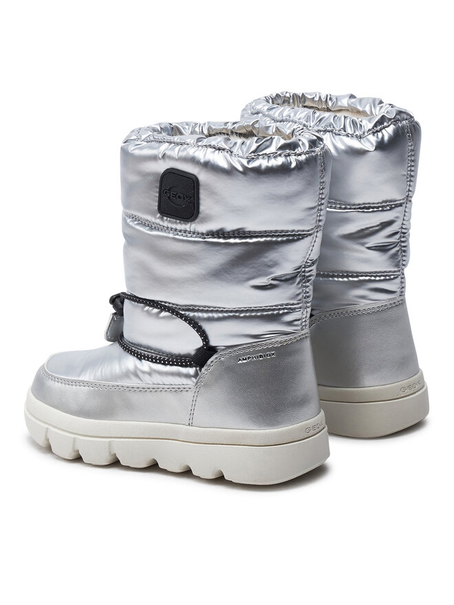 Geox Schnürschuhe Geox J46HWB 0LVNF C1007 S Grau