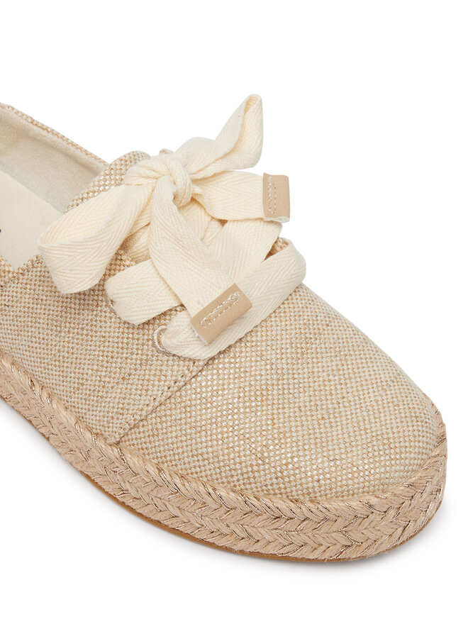Toms Espadrilles Toms Carolina Lace Up 10023062 Beige