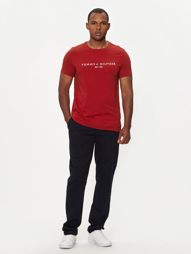 Tommy Hilfiger Tommy Hilfiger Marškinėliai Logo MW0MW11797 Raudona Regular Fit