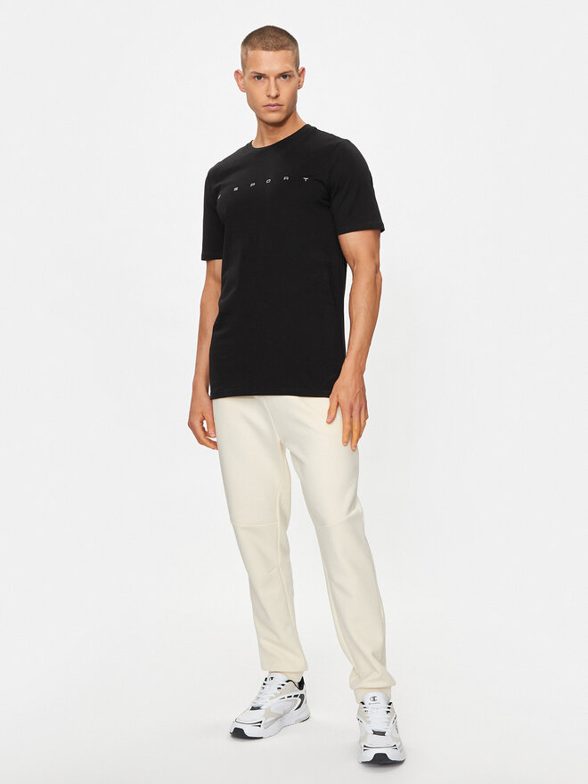 4F 4F Marškinėliai 4FWSS24TTSHM1283 Juoda Regular Fit