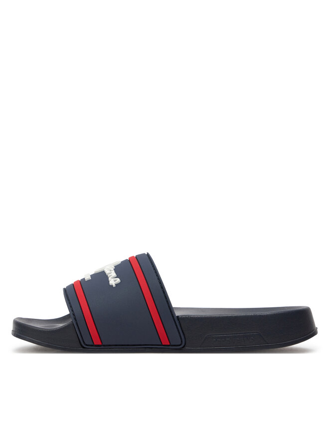 Pepe Jeans Papucs Pepe Jeans Slider Logo B PBS70054 Sötétkék