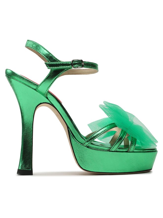 Custommade Sandale Custommade Arlina Metallic Bow 999624047 Verde