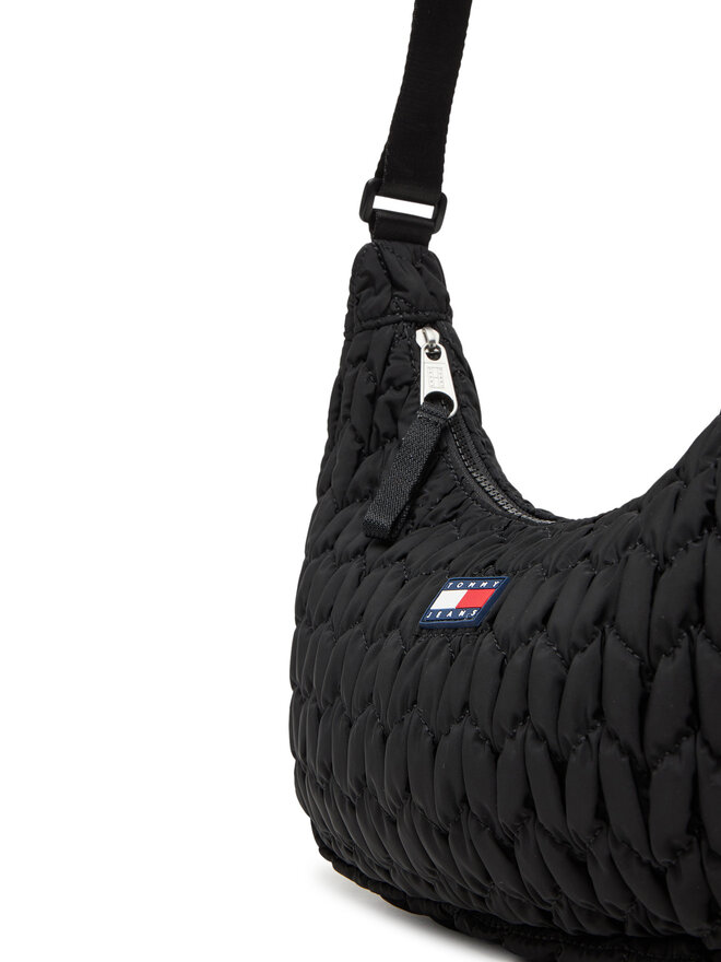 Tommy Jeans Handtasche Tommy Jeans Tjw Urban Quilted AW0AW17546 Schwarz