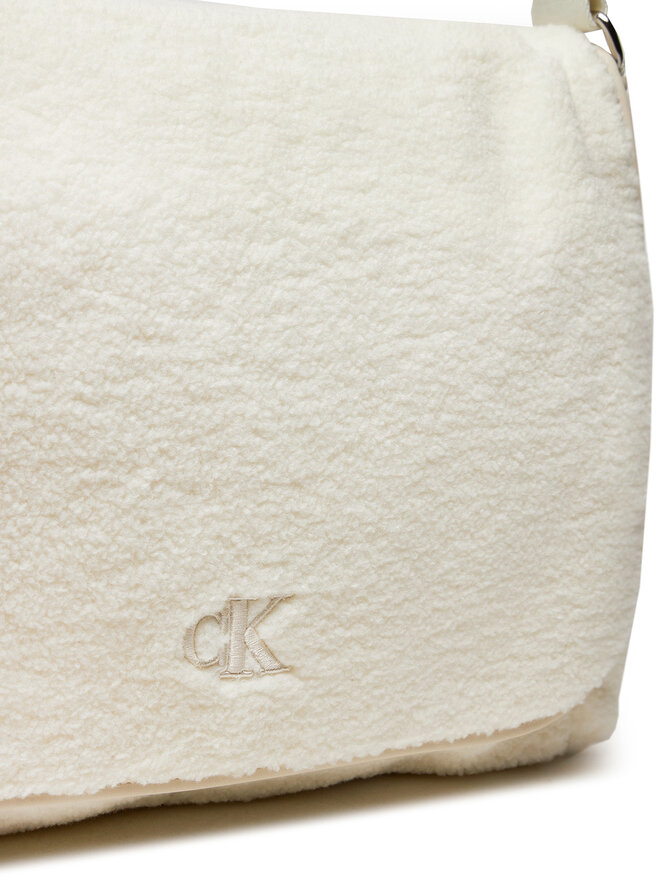Calvin Klein Jeans Τσάντα αλλαξιέρα Calvin Klein Jeans Teddy Messenger IU0IU00660 Εκρού