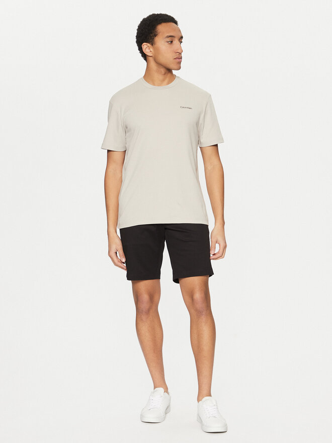 Calvin Klein Calvin Klein Camiseta Micro Logo K10K109894 Beis Regular Fit