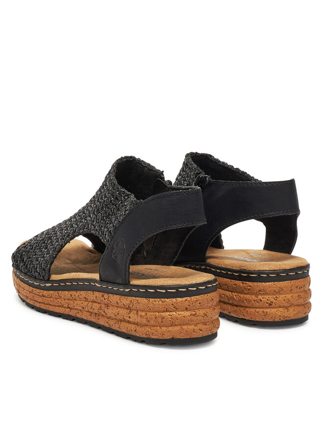 Rieker Basutės Rieker 62783-00 Juoda