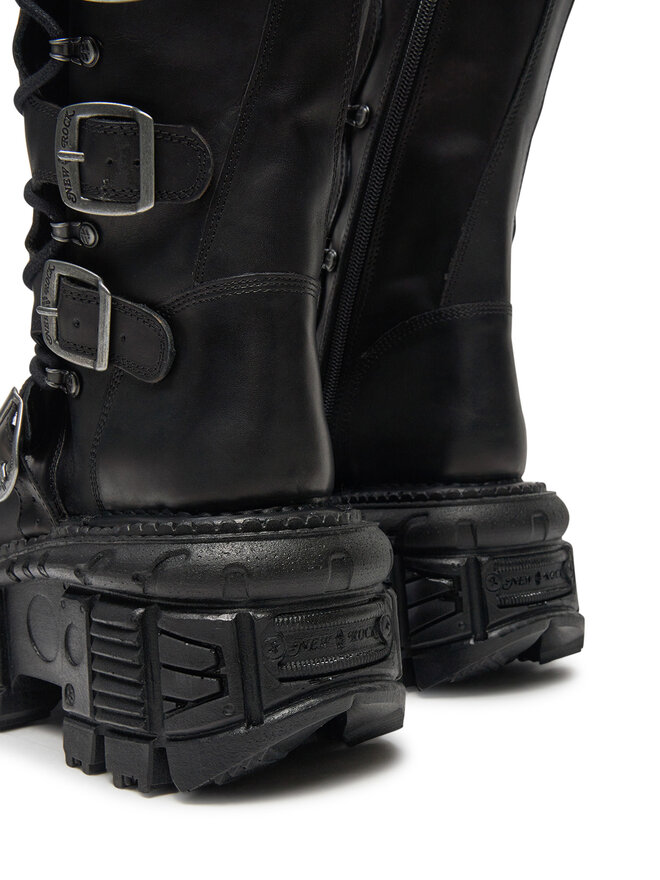 NEW ROCK Schnürstiefel NEW ROCK M-272-S3 Schwarz