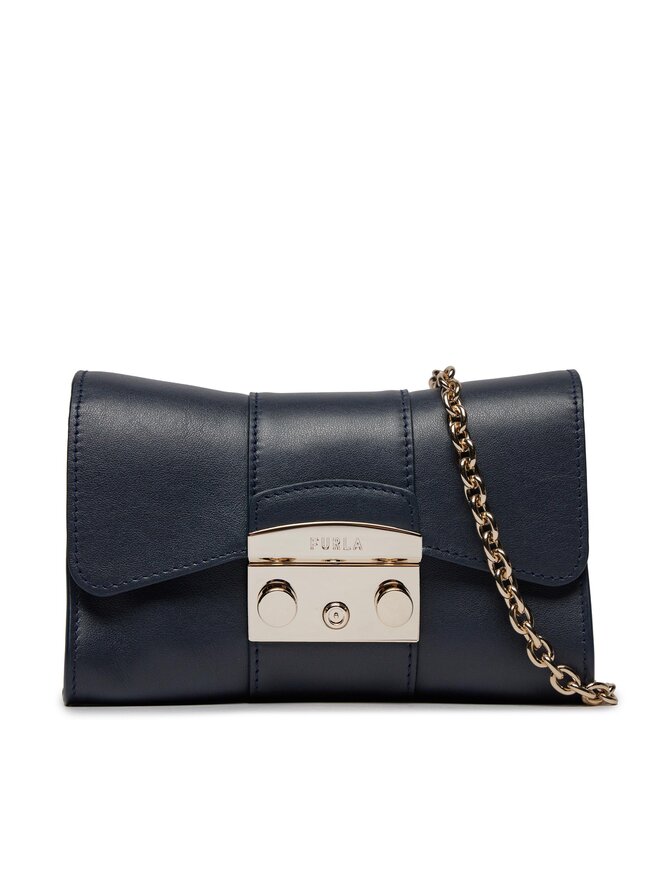 Handtasche Furla Metropolis Mini Crossbody Remi WB00930 BX1709 2676S 9076 Dunkelblau eschuhe