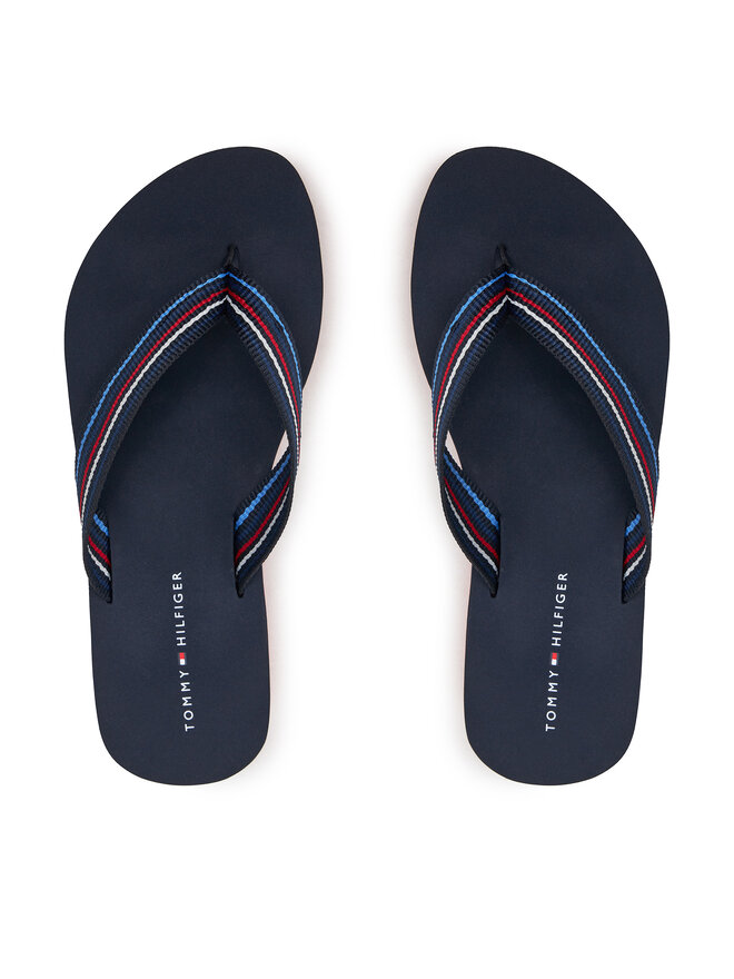 Japonki Tommy Hilfiger Wedge Stripes Beach Sandal FW0FW07858
