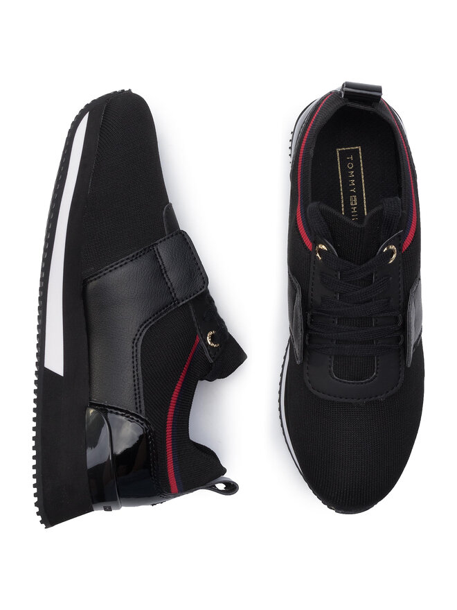 Sneakers Tommy Hilfiger Knitted Sock Active City Sneaker FW0FW04147 Noir chaussures
