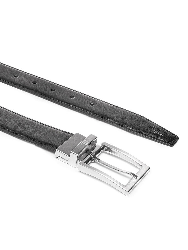 Semi Line Cintura da uomo Semi Line P8231-0 Nero