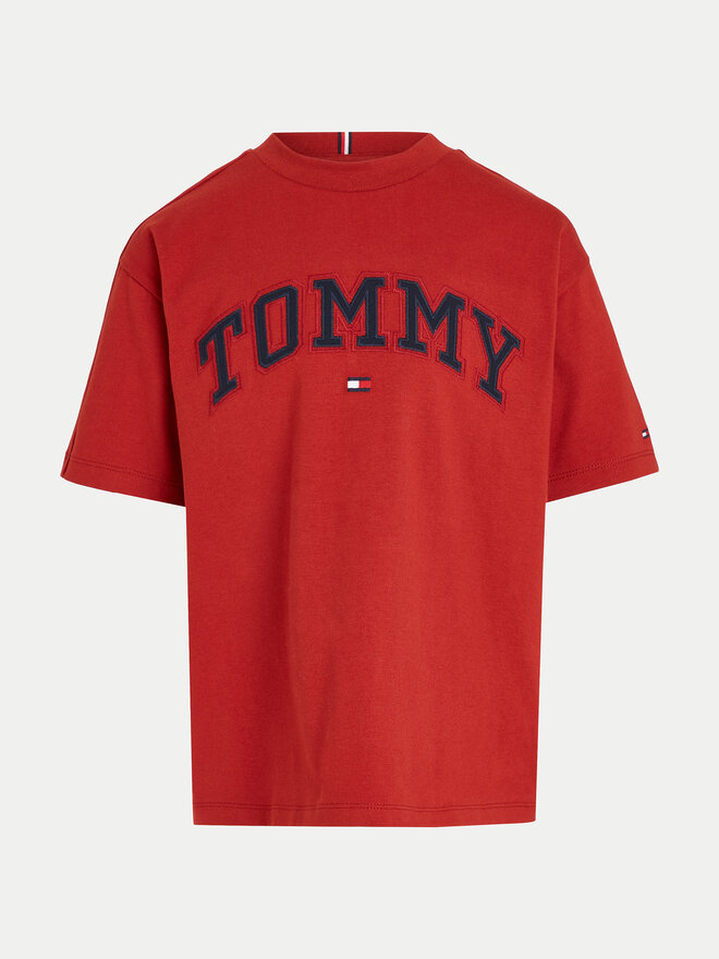 Tommy Hilfiger Tommy Hilfiger Marškinėliai Varsity KB0KB08666 Raudona Regular Fit
