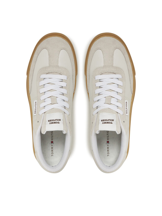 Tommy Hilfiger Sneakers Tommy Hilfiger Th Cupset Summer Lth FM0FM05487 Bianco