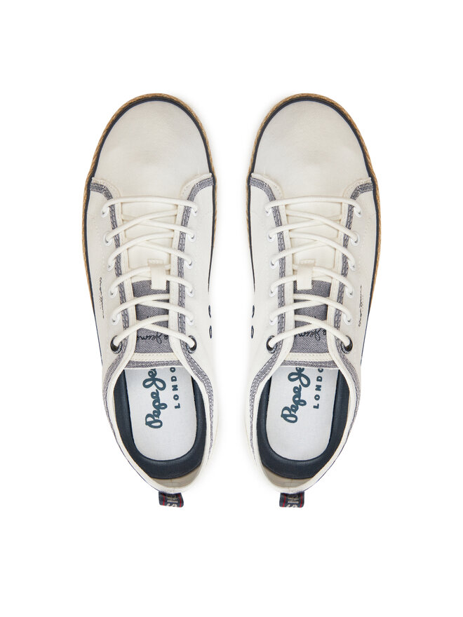 Pepe Jeans Espadryle Pepe Jeans Samoa Smart PMS10321 Biały