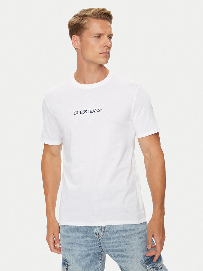 Guess Jeans Guess Jeans Camiseta M4YI52 K8HM0 Blanco Slim Fit
