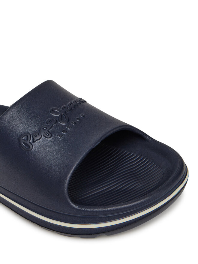 Pepe Jeans Natikači Pepe Jeans Beach Slide M PMS70159 Mornarsko modra