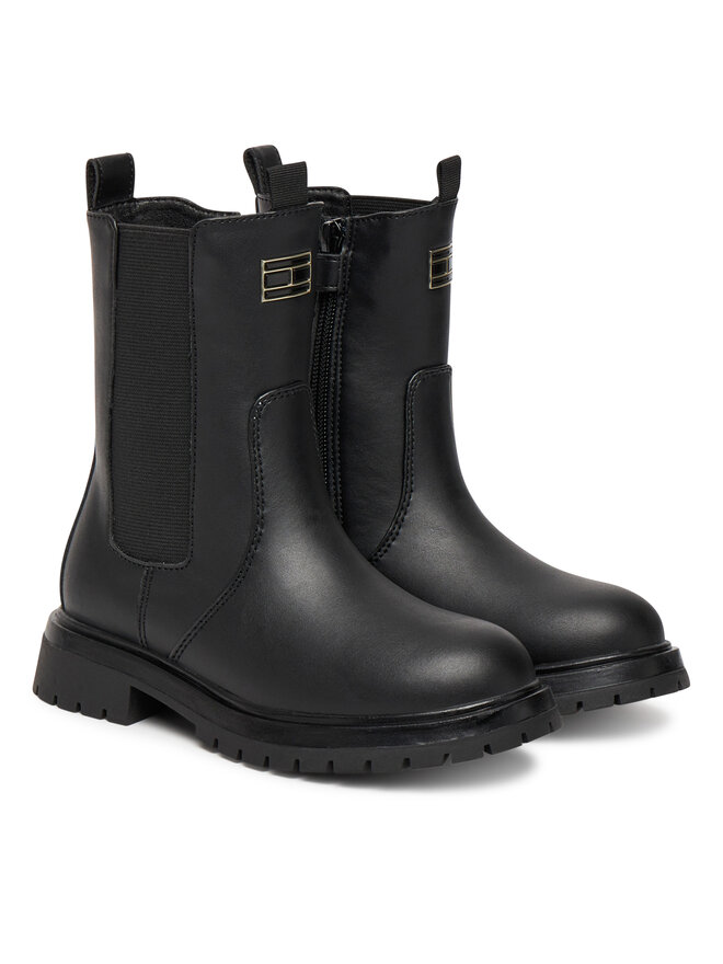Tommy Hilfiger Botine Tommy Hilfiger T3A5-34016-1355999 S Negru