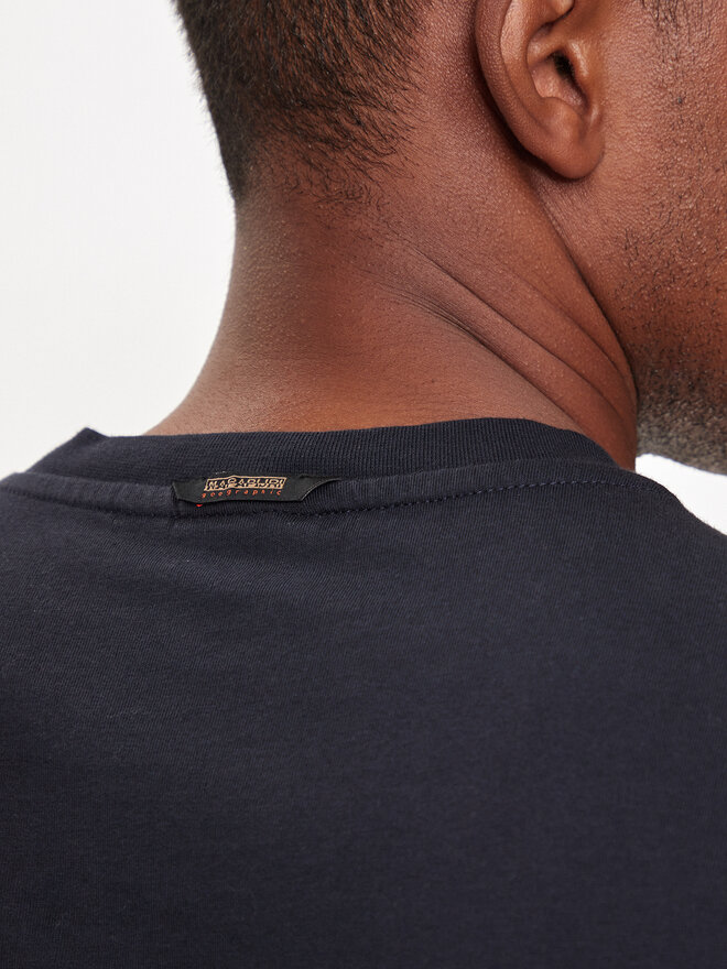 Napapijri Napapijri T-Shirt S-Bollo NP0A4I3C Σκούρο μπλε Regular Fit