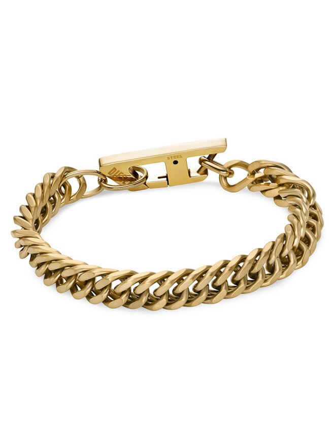Diesel Rokassprādze Diesel D Logo Chain DX1511710 Zelta