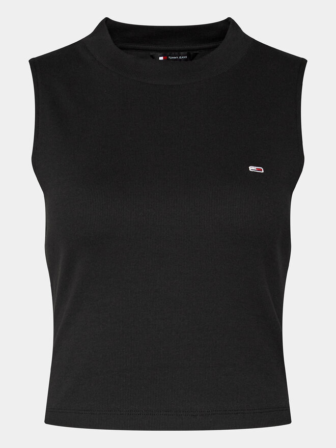 Tommy Jeans Tommy Jeans Τοπ DW0DW17533 Μαύρο Regular Fit