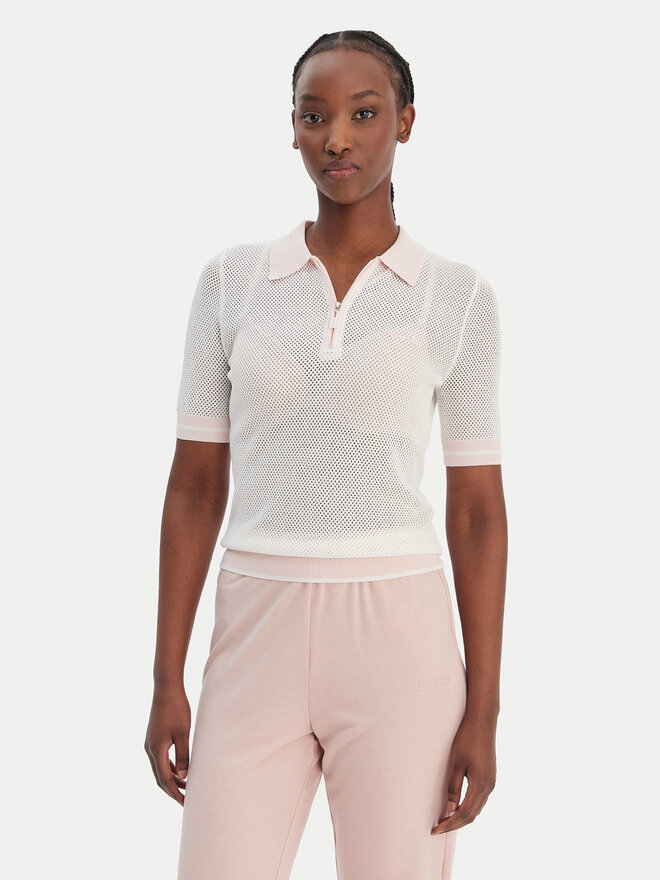 Guess Guess Poloshirt V6GR04 Z0725 Weiß Regular Fit