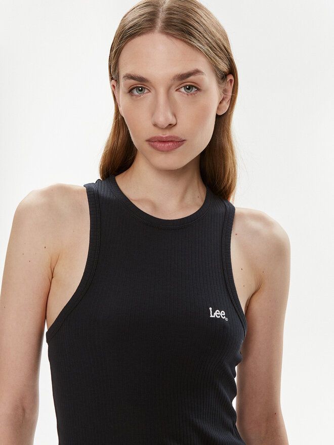 Lee Lee Τοπ 112341592 Μαύρο Slim Fit