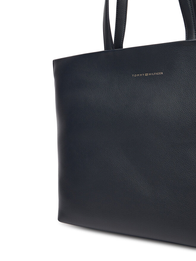 Tommy Hilfiger Táska Tommy Hilfiger Th Logotape Tote AW0AW17693 Sötétkék