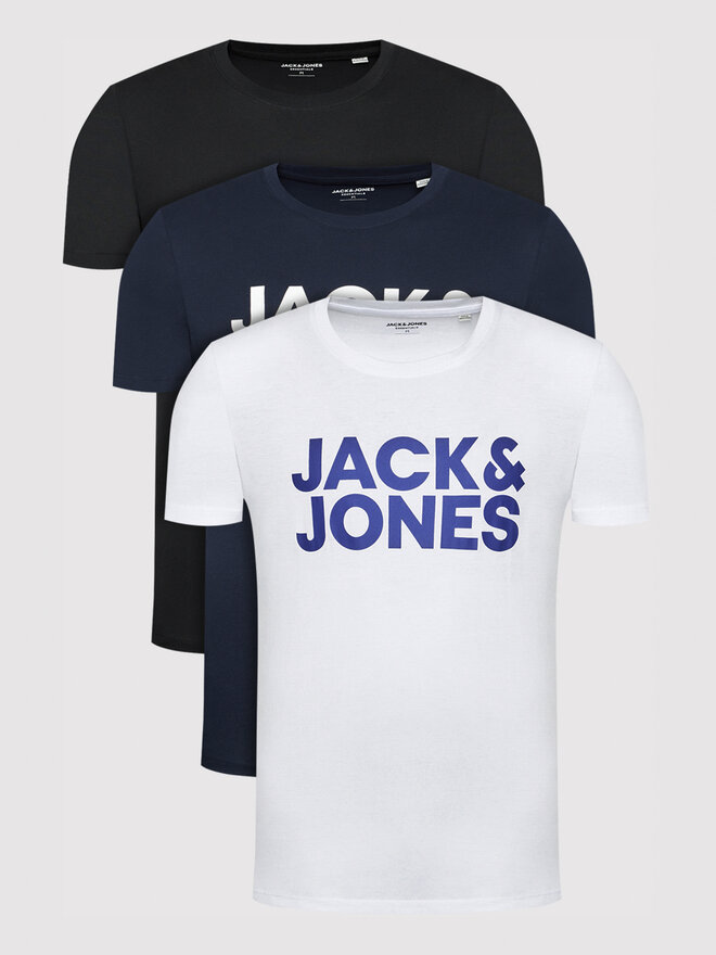 Jack&Jones Jack&Jones 3 db póló Corp Logo 12191762 Színes Regular Fit