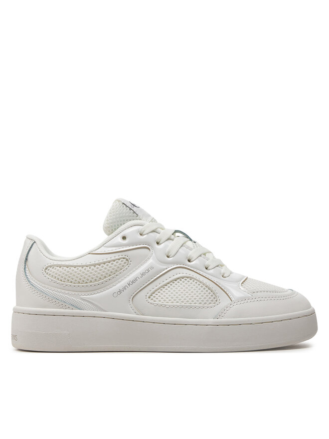 Calvin Klein Jeans Sneakersy Calvin Klein Jeans Basket Cupsole Low Mix In Met YW0YW01387 Biela